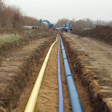 Wasserleitungsverlegung mit Wilhelm Krebs Rohrleitungsbau GmbH & Co. KG aus Bad Sulza in Thüringen